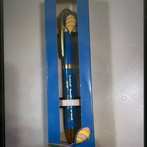 Dr. Seuss Blue and Gold Charm Pen